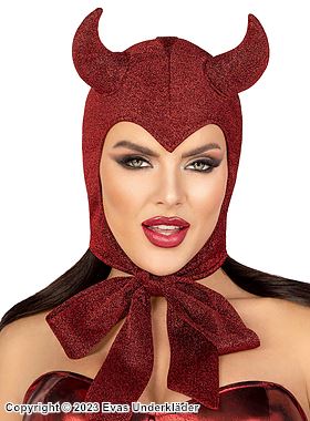 Female devil, costume headgear, glitter